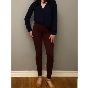 3/20$ H&M Burgundy leggings pants